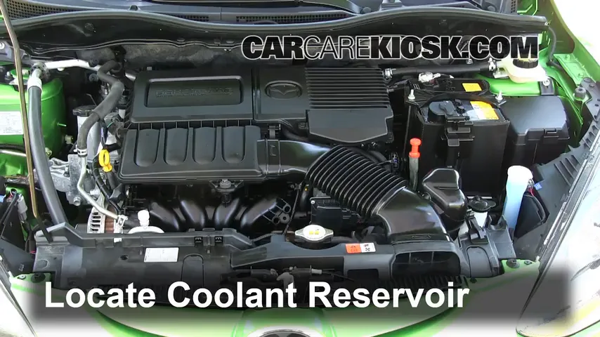 2012 Mazda 2 Touring 1.5L 4 Cyl. Hatchback (4 Door) Coolant (Antifreeze) Add Coolant